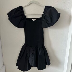Preppy Black Mini Dress